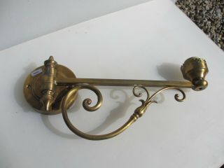 Vintage Brass Wall Light Old Sconce Adjustable Swing Lamp 7
