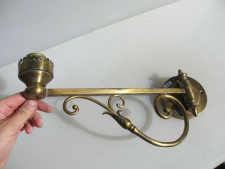 Vintage Brass Wall Light Old Sconce Adjustable Swing Lamp 8