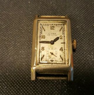 Vintage Rare 1940s Rolled Gold Cyma Wrist Watch Not