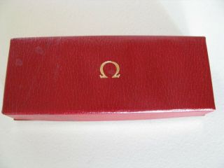 Vintage Red Omega Watch Box