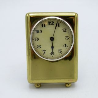 Awesome Vintage Art Deco Miniature Travel Wind Up Clock,  Nr