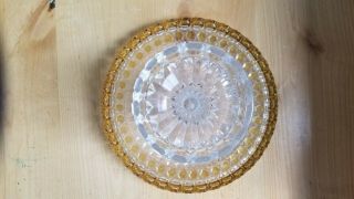Vintage Glass Cake Stand Plate,  9 