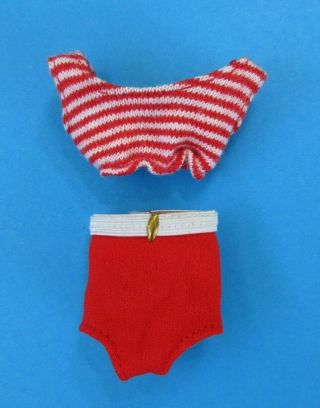 Vintage Barbie Skipper Scooter Doll Red & White Swimsuit