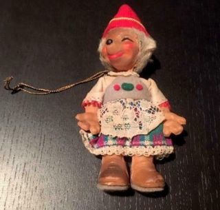 Vintage Christmas ?steiff Hedgehog Rubber Doll Wobbly Neck,  German,  5.  5 " /15cm
