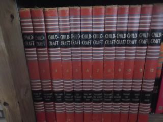 Childcraft Encyclopedia Set Vols 1 - 12 1949 Vintage Collectible Orange Covers