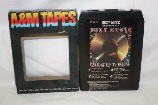 Vintage 1977 8 Track Roxy Music Greatest Hits Atco Tp 38 - 103 8 - 2