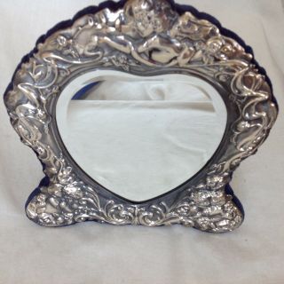 Vintage Sterling Silver Vanity Mirror By Carrs Of Sheffield Silverware No/reserv