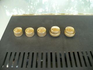 5 Vintage Knobs For A Pilot 602 Ma/1 Vacuum Tube Stereo Receiver