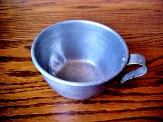 Vintage Wearever Boy Scout Aluminum Drinking Cup / Camping Cups W/bsa Emblem