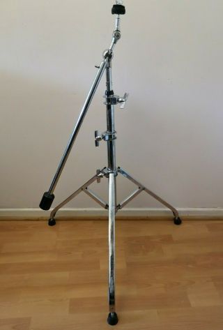 Vintage Premier Trilok Boom Cymbal Stand with Premier Counterweight 80s 2