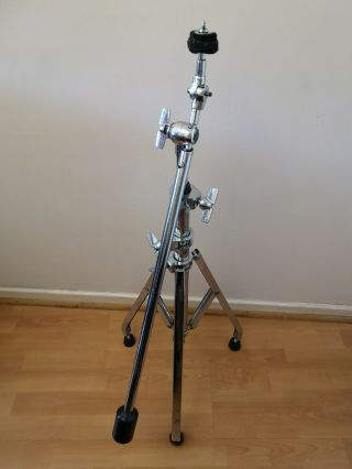 Vintage Premier Trilok Boom Cymbal Stand with Premier Counterweight 80s 3