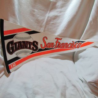 Vintage San Francisco Giants Full Size Felt Pennant,  Mlb Baseball