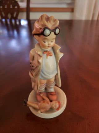 Vintage Goebel Hummel,  " Doctor " Boy With Goggles And Doll,  127