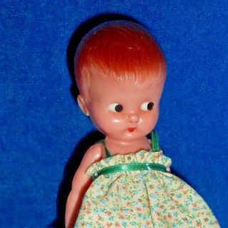 Vintage 1950s Hard Plastic Knickerbocker Toys Winsome Toddler Girl Doll Dm132