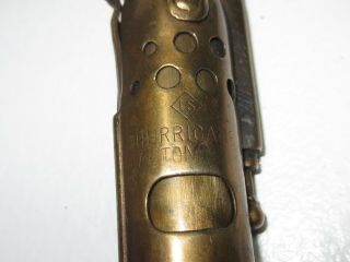 Vintage Imco Brass Trench Lighter Hurricane Pat 105107 Austria Lighter 3