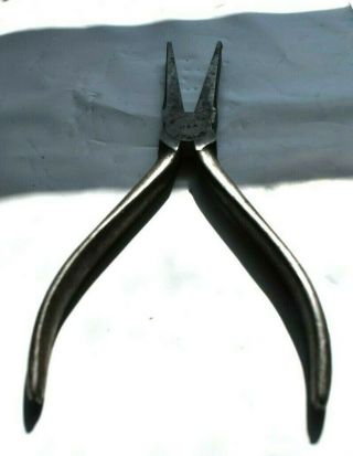 Old Tools,  Vintage Kraeuter 1741 - 6 Duck Bill Pliers,  With 3/8 " Jaws,