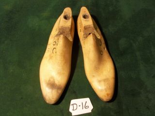 Pair Vintage 1937 Maple Wood Size 6 C Carlton Gebl Co Shoe Factory Last D - 16