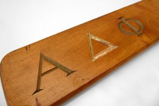 Alpha Delta Phi College Fraternity Vintage Paddle A.  M.  Varnum