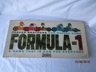 Vintage 1963 Parker Brothers Formula 1 Car Racing Board Game Complete 2