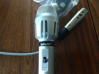 Vintage Lafayette Dynamic Microphone Unidirectional Dual Impedance Model Mu - 101