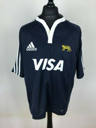 Vintage ARGENTINA 2000 ' s ADIDAS Away Rugby Union Jersey Men ' s Size L Los Pumas 3