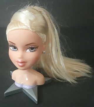 Bratz Head Gamez Chloe Doll MGA Vintage 2001 Rare long blonde hair 1 2