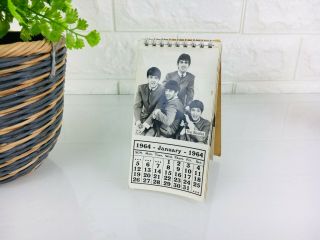 Vintage The Beatles Official 1964 Photo Pocket Calendar,  Beatlemania