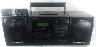 Vintage Sony Boombox Cfd - 600 Cd Compact Changer Disc Am Fm With Remote Control