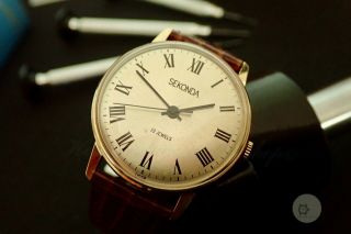 Vintage Sekonda Watch 19 Jewels Fully Serviced Ca1978 Raketa 2609.  Ha