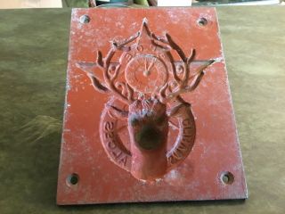 Vintage Cast Metal Aluminum Elks Lodge Fraternity Symbol Foundry Mold