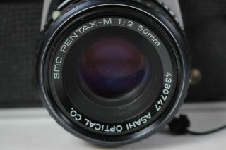 Asahi Pentax K1000 Camera w/ Case 135mm Lens & Other Accessories Vintage Film 5