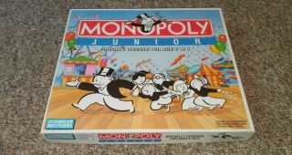 Vintage 1990 Parker Brothers Monopoly Junior Board Game Complete