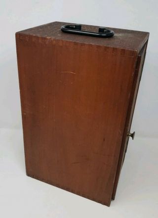 Vintage Antique Spencer Buffalo Microscope W/ Wood Box 4