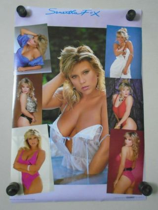 Samantha Fox - Vintage Poster - Collage " 1986 " Exc.  Cond.  19 X 28 " Size Altered