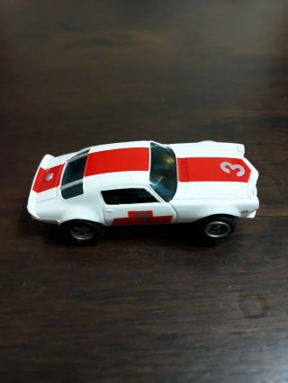 Vintage Afx Trans Am Camaro Ho Slot Car.  White And Red.