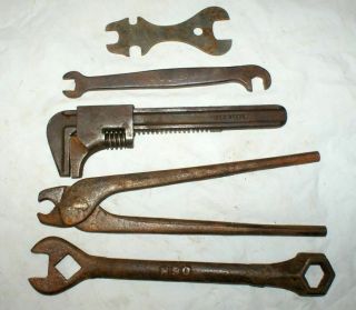30 Old Antique Vintage Unusual Odd Farm Implement Plow Shop Auto wrench tools 3