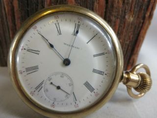Antique 1902 Waltham Gold Filled 620 15 Jewel Winding Pocket Watch RP4 2