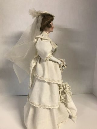 Vintage Porcelain Bride Doll,  Flora,  1900s Bride - Classic Brides of the Century 5