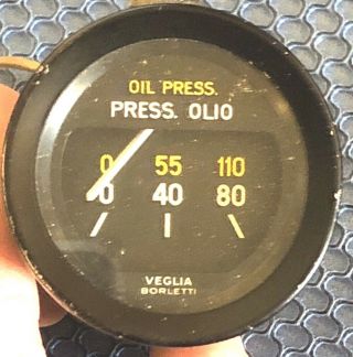 Vintage Ferrari 308 Gt4 Veglia Borletti Oil Olio Temperature Gauge Instrument