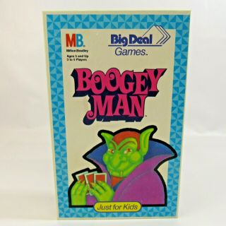 Vintage Boogey Man Card Game 1987 Monster Big Deal Games Milton Bradley