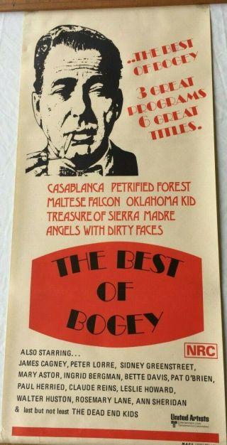 Old Vintage Daybill Movie Film Poster Australian The Best Of Bogey - 12