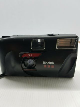 Vintage Retro Kodak 335 electronic flash 35 mm camera with strap GC ektanar lens 2