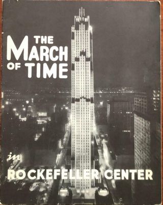 The March Of Time In Rockefeller Center Vintage Booklet Great B&w Photos