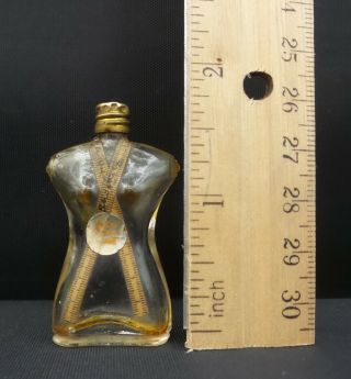 Vintage Miniature Schiaparelli Shocking Figural Perfume Bottle Nude Bust