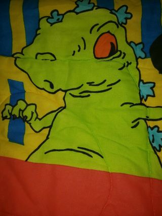 Vintage Rugrats Pickles Reptar Twin Bed Size Comforter 90s Nickelodeon 1996 5