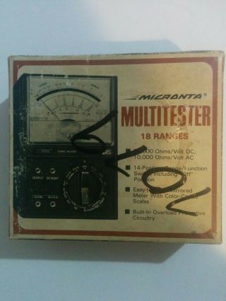 Vintage Micronta 18 Range Multitester Ac/dc