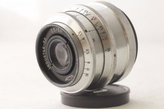 Industar - 50 50mm 3.  5 Soviet Vintage Lens Russian Silver M39,  Adapter Ring M42