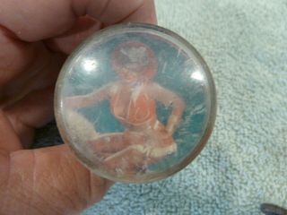 Vintage Hollywood Pin - Up Girl Suicide Steering Knob Necker Car Truck Auto Rod