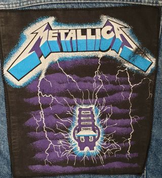 Metallica Rare Vintage Back Patch 80 