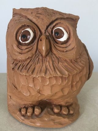 Vintage 1977 Dave Grossman Owl Bookends 5